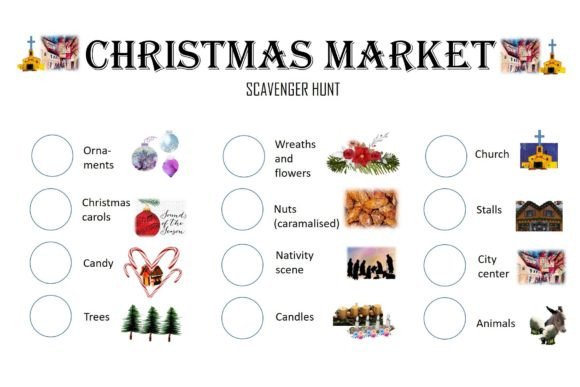 Download Christmas Market Scavenger Hunt Treasure - Premium Resources