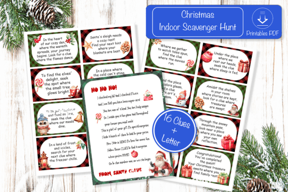 Download Christmas Scavenger Hunt Printable Cards - Christmas scavenger hunt Collection