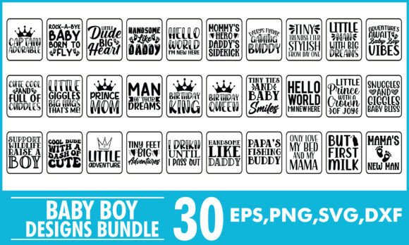 Download Baby Boy Svg Designs Bundle Png Files - Baby Collection
