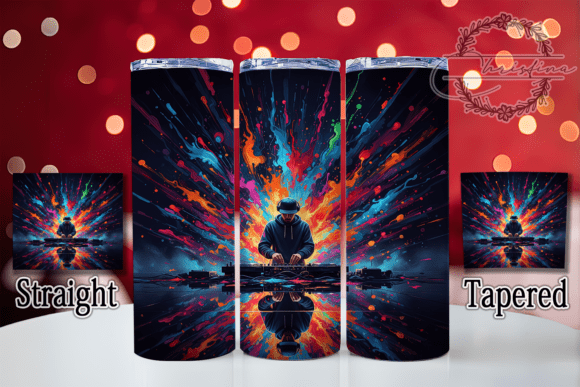 Download EDM DJ Party Tumbler Wrap - Edm Collection