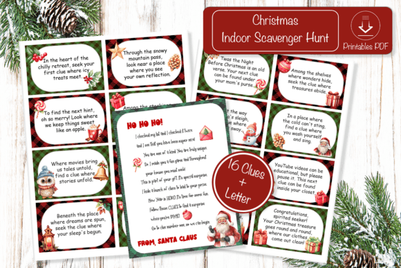 Download Christmas Scavenger Hunt Printable Cards - Christmas scavenger hunt Collection