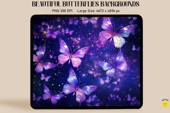 Download Purple Butterflies with Glittering Wings - Premium Resources