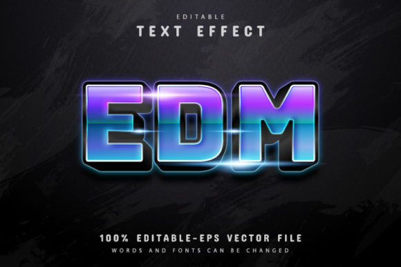 Download EDM Text, Gradient Text Effect - Edm Collection