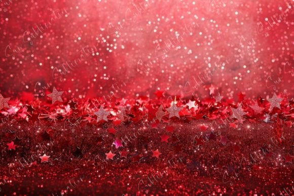Download Red Glitter Background with Stars - Red glitter background Collection